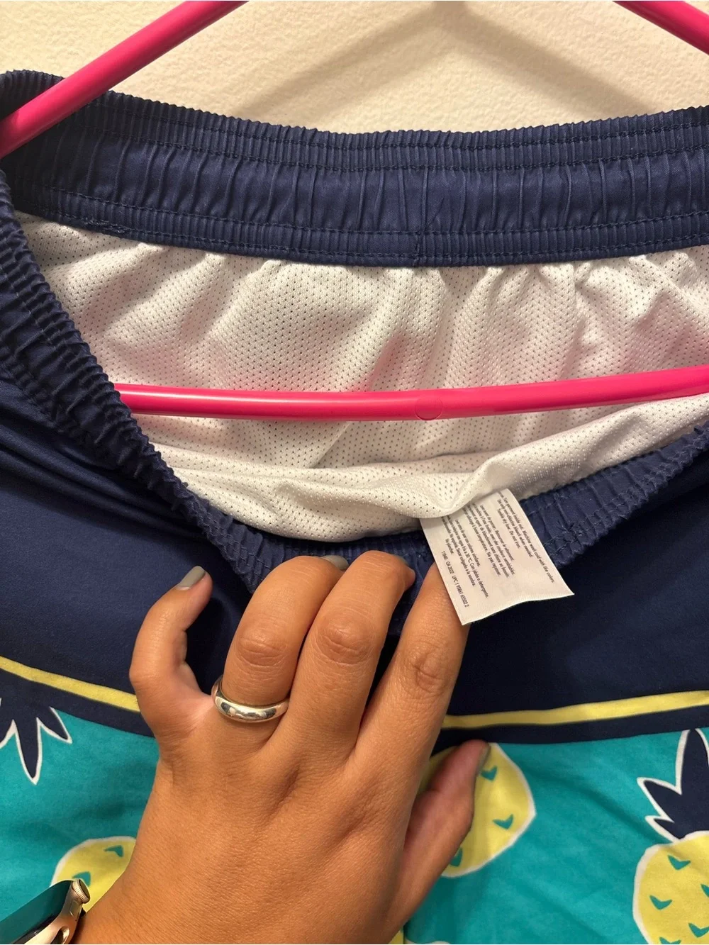 Carter's Teal and Navy Pineapple Swim Shorts